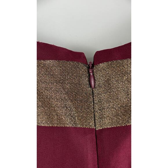 New York & Company Sleeveless Striped Jacquard A-Line Dress Womens Plus Size 2X - Picture 9 of 10